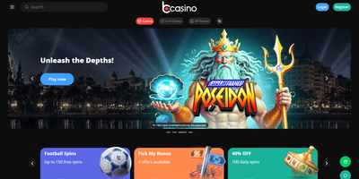 bCasino webbplatsförhandsvisning
