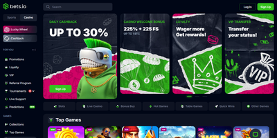 Betsio websted forhåndsvisning