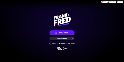 Frank & Fred websted forhåndsvisning