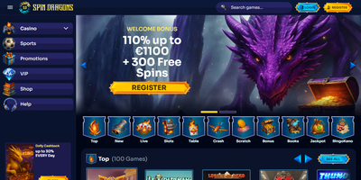 Превью сайта Spin Dragons